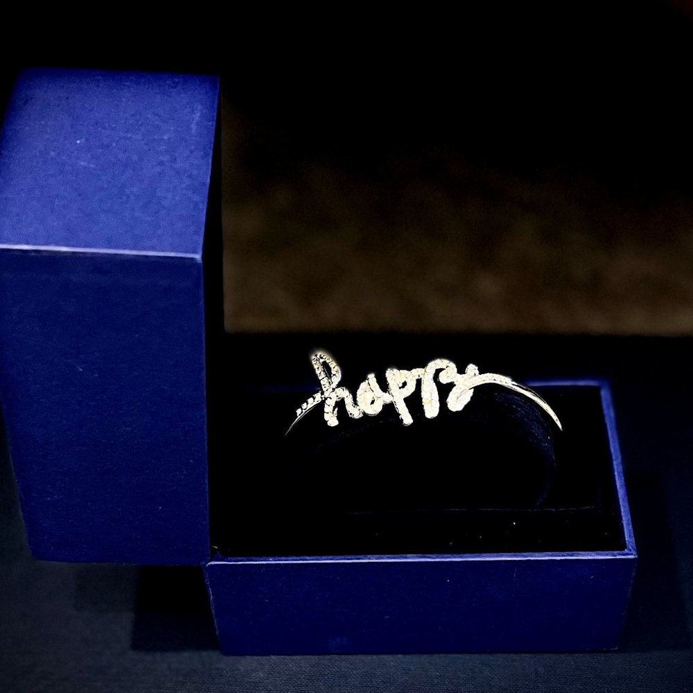 Alert! Collectors item: Gorgeous Swarovski silver Happy Bracelet Bangle BNWB!
